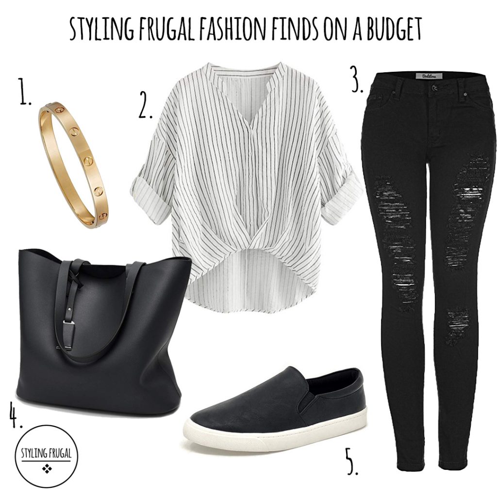 Black and White Striped Top & Skinny Jeans – Styling Frugal